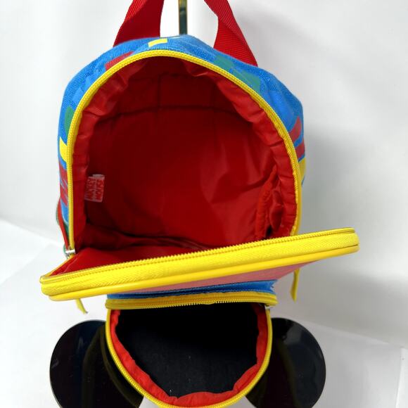 Disney Mini Backpack Book bag Lunch Bag Toddler Mickey Mouse Ears Red Green - Picture 8 of 12